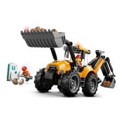 LEGO City 60480 Żółta koparko-ładowarka, zestaw klocków 7+