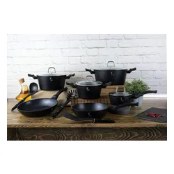 Zestaw garnków BERLINGER HAUS Black Silver Collection BH-6155 (15 elementów)