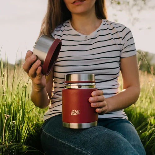 Termos na żywność Esbit Sculptor Stainless Steel Food Jug 500 ml burgundy