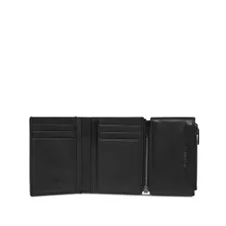 Большой мужской кошелек Calvin Klein Rubberized Trifold 6cc с отделением K50k511379 Uv Mono Black 0gl