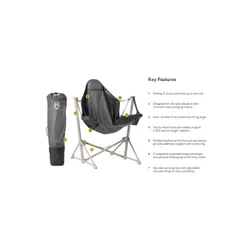 Krzesło turystyczne Nemo Stargaze™ EVO-X Folding Reclining Camp Chair - goodnight black