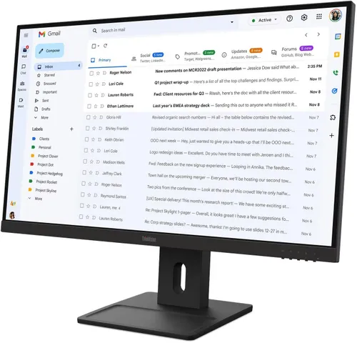 Monitor LENOVO ThinkVision E27-40 27" 1920x1080px IPS 100Hz 4 ms