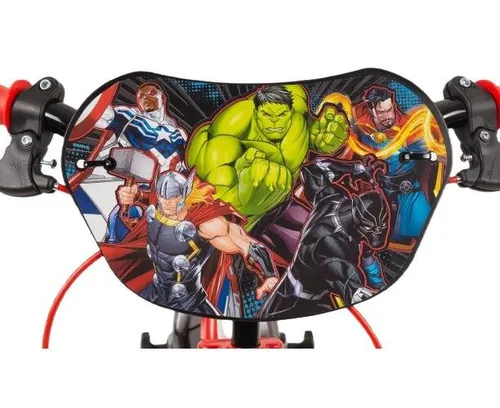 Rower dziecięcy HUFFY Marvel Avengers 14 cali dla chłopca Srebrny
