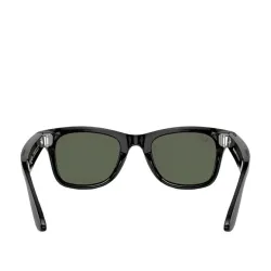 Okulary AR Ray-Ban RW4006 Meta Wayfarer Shiny Black G15 Green