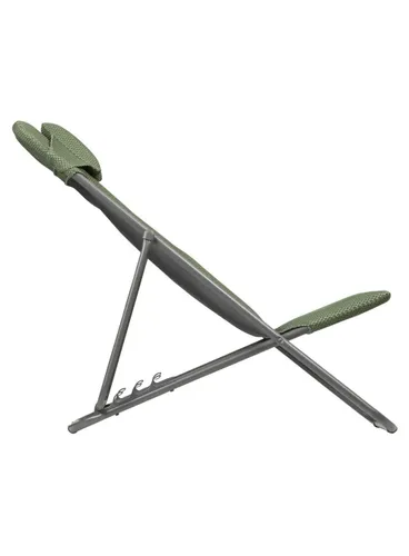 Leżak z zagłówkiem Lafuma Mobilier Maxi Transat Plus BeComfort® - olive green