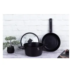Zestaw garnek z patelnią 24cm z powłoką tytanową 4-ele BERLINGER HAUS Monaco BH-7098