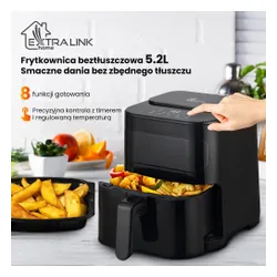 Air fryer Extralink Home SJ-520 1600W 5,2l Aplikacja mobilna