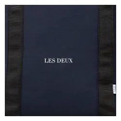 Les Deux timp Ripstop Rolltop Rucsac LDM940022 întuneric Bleumarin / Alb 460201