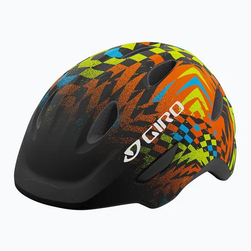 Kask rowerowy dziecięcy Giro Scamp Jr matte black/check fade