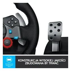 Kierownica Logitech G29 Racing Wheel z pedałami do PS5, PS4, PS3, PC Force Feedback + G435 Lightspeed Nauszne Czarny