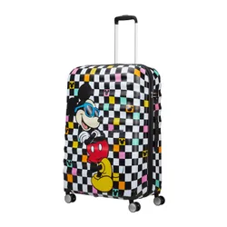 Чемодан большой American Tourister Wavebreaker Disney-Микки чек