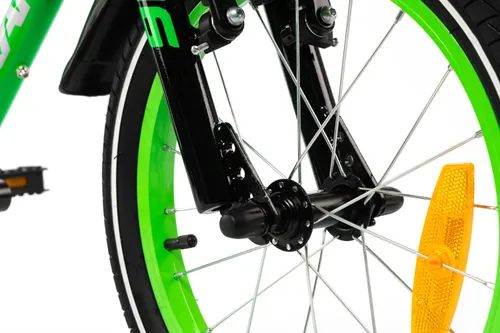 Rower dziecięcy KARBON Jazz 16 cali dla chłopca Zielony