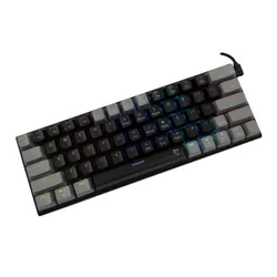 Klawiatura gamingowa White Shark Wakizashi Red przewodowa mechaniczna podświetlana czarno-szara