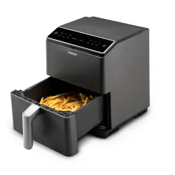 Frytkownica beztłuszczowa Cosori Dual Blaze 1700W 6,4l Aplikacja mobilna Szary