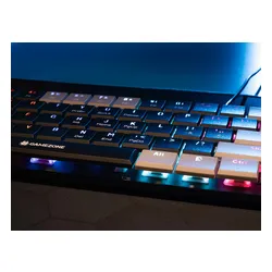Klawiatura gamingowa Tracer GameZone Keylo 61 przewodowa mechaniczna podświetlana grafitowa