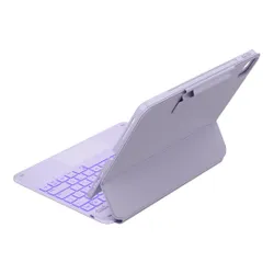 Etui na iPad Air 13 cali TYPECASE Edge+ Jasnofioletowy Klawiatura