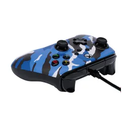 Проводной геймпад PowerA Enhanced Blue Camo для Xbox Series X/S, Xbox One, ПК