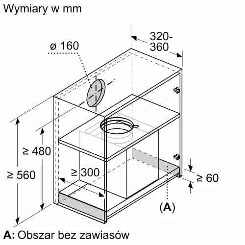 Okap Bosch DBB85CC60 Czarny