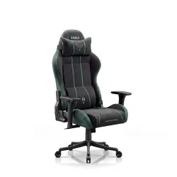 Fotel Diablo Chairs X-One 2.0 Normal Forest Green Gamingowy do 140kg Tkanina Czarno-Zielony
