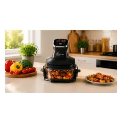 Air Fryer Frytkownica beztłuszczowa EXTRALINK Home Glass SJ-400G 4l ze szklanym pojemnikiem
