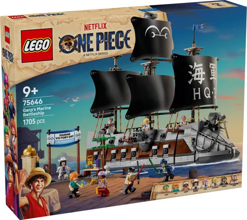 LEGO ONE PIECE 75646 Okręt Garpa, zestaw klocków 9+