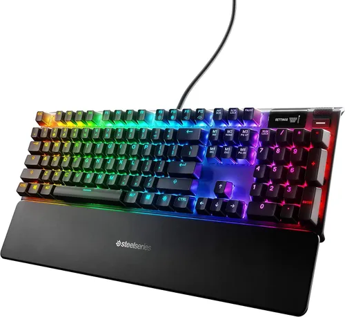 Klawiatura mechaniczna SteelSeries Apex 7 Blue Switch Czarny