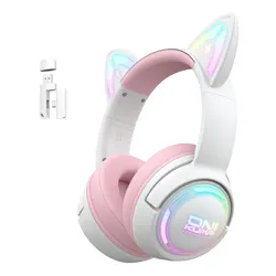 Słuchawki ONIKUMA GT838 Nauszne Biało-różowy