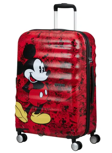 Walizka średnia American Tourister Wavebreaker Disney - Mickey comics red