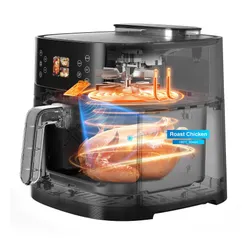 Air Fryer Frytkownica beztłuszczowa AI GÖTZE & JENSEN AF850T by Setti+ WiFi rozpoznawanie potraw i gotowanie na parze