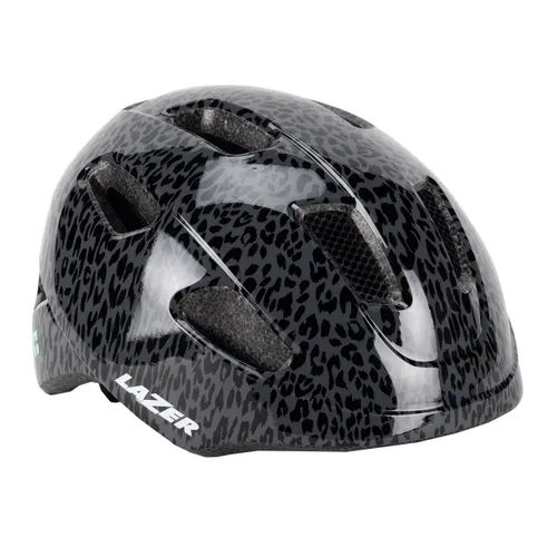 Kask rowerowy dziecięcy Lazer Nutz KinetiCore black leopard