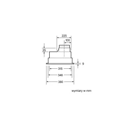 Okap Bosch DHL555BL Srebrny