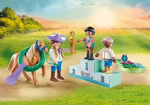 Playmobil Набор фигурок лошадей 71495 Турнир пони