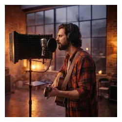 Mikrofon z ekranem akustycznym MUSICMATE MM-450 StudioMaster Pro