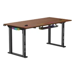 Biurko gamingowe COBRA Electra S CRF1623ELBNRGB Brązowy