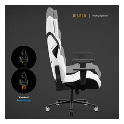 Fotel DIABLO CHAIRS X-One 2.0 Prime Biało-czarny
