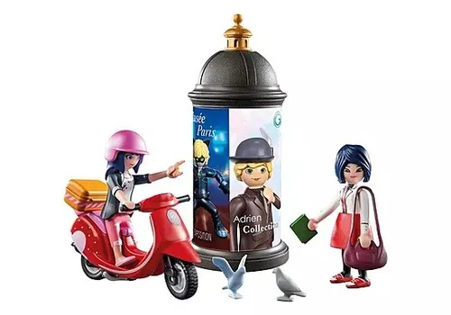 Playmobil Zestaw figurek Miraculum 71864 Przejażdżka skuterem po Paryżu
