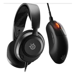 SteelSeries Arctis Nova 1 Kulaklıklar Siyah (61606) + Prime Mini (62421