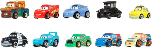 Zestaw pojazdów MATTEL Disney Pixar Cars Auta Mikroauta JBH06 (10 szt.)