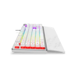 Klawiatura membranowa Krux Frost Silver-White RGB Biały