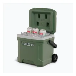 Lodówka turystyczna Igloo Ecocool Latitude 16 Roller 15 l vintage green