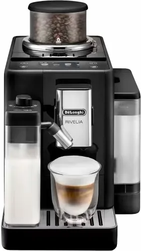 Automatyczny ekspres do kawy DELONGHI Rivelia EXAM 440.55.B Kawa mrożona (2 wymienne zbiorniki kawy)