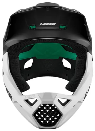 Kask rowerowy LAZER Chase KinetiCore Biało-czarny mat Full Face (rozmiar M)