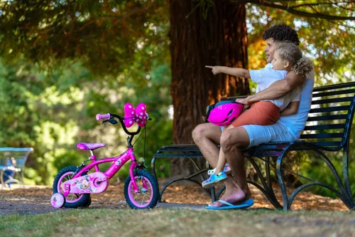 Rower dziecięcy HUFFY Disney Myszka Minnie 12 cali dla dziewczynki Różowy