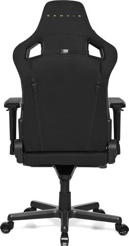 Fotel GAMVIS Elite 2.0 Pro XL Tkanina Czarny (złote elementy)