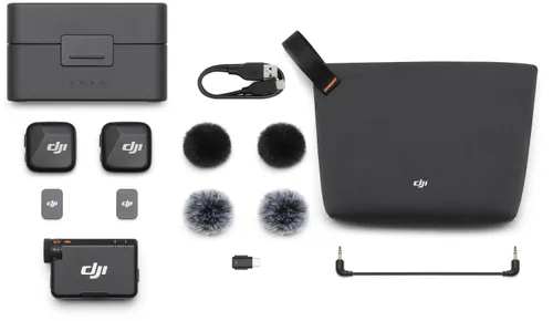 System bezprzewodowy DJI Mic Mini (2 TX + 1 RX + Etui ładujące)