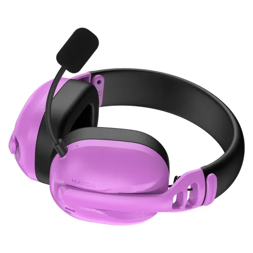 Słuchawki bezprzewodowe z mikrofonem Hator Hyperpunk 3 Wireless ESH19 ANC Nauszne Fioletowy