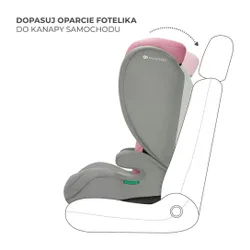 Fotelik samochodowy KINDERKRAFT I-Spark I-Size 2w1 100-150 cm (9-36 kg) Różowy
