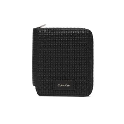 Кошелек Calvin Klein Portfel Embossed Woven Zip Billfold LV04D1112G