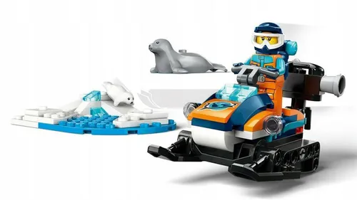 LEGO CITY 60376 SKUTER ŚNIEŻNY BADACZA ARKTYKI zestaw klocków dla dzieci +5