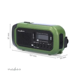 Radioodbiornik Nedis RDDBCR2000GN Radio DAB+ Zielony